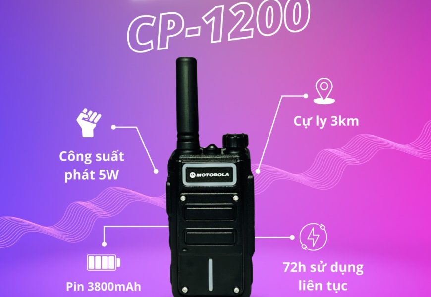 Bộ đàm Motorola CP 1200 – Model mới 2024 – nhỏ gọn